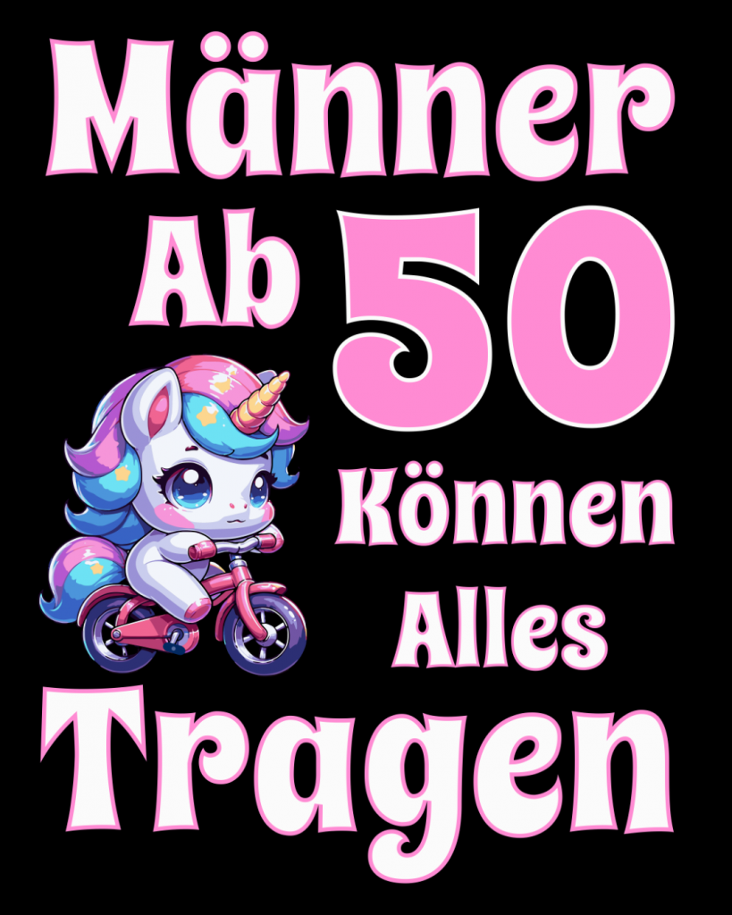 Männer ab 50 können alles tragen. Lustige Sprüche T-Shirt für als Geschenkidee, Geschenk für einen Mann u.a. zum 50igsten Geburtstag. Witziges Geburtstagsgeschenk bzw. eine Kleinigkeit für Männer mit Humor die sonst schon alles haben.
